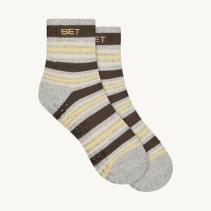 SET Stripe Shorty Grip Socks